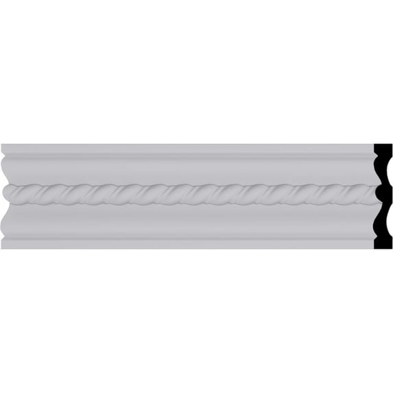 4"H x 3/4"P x 94 1/2"L Oslo Rope Chair Rail or Casing Moulding