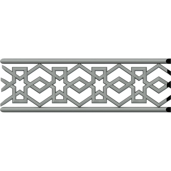 4"H x 3/8"P x 94 1/2"L Swindon Pierced Moulding