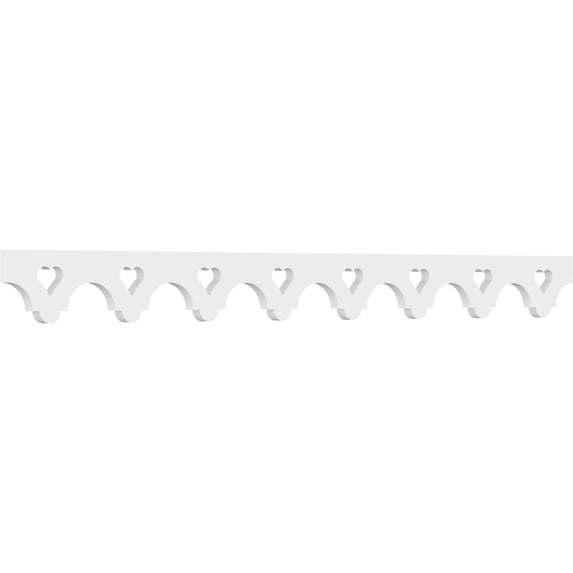 4"H x 5/8"P x 48"L Addi Architectural Grade PVC Running Trim