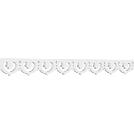 4"H x 5/8"P x 48"L Carmella Architectural Grade PVC Running Trim