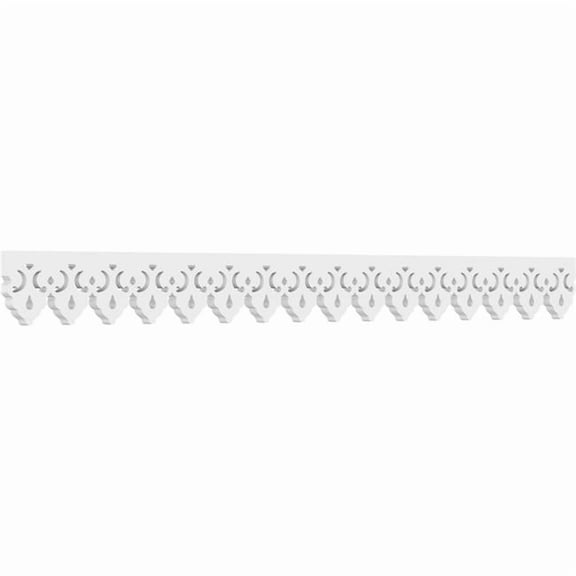 4"H x 5/8"P x 48"L Markham Architectural Grade PVC Running Trim