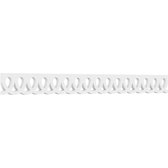 4"H x 5/8"P x 48"L Meridian Architectural Grade PVC Running Trim