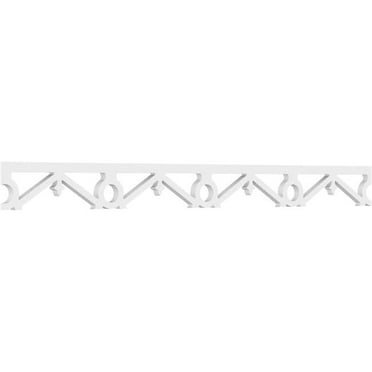 4"H x 5/8"P x 48"L Palmer Architectural Grade PVC Running Trim