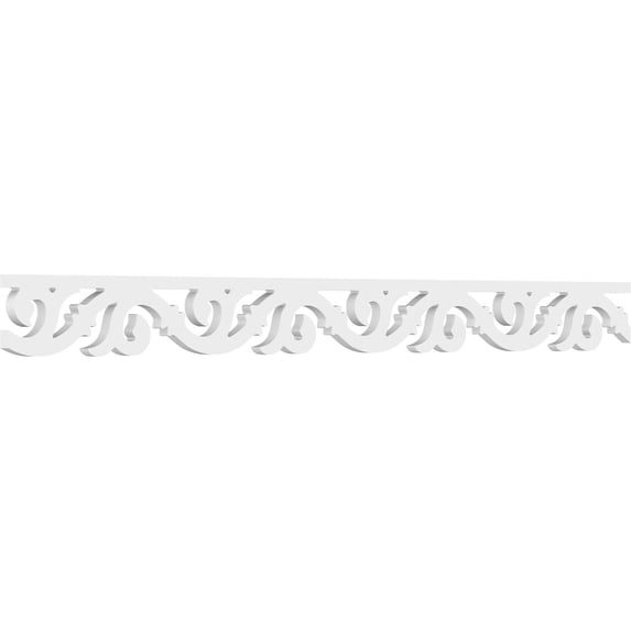 4"H x 5/8"P x 48"L Redford Architectural Grade PVC Running Trim