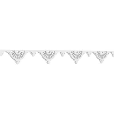 4"H x 5/8"P x 48"L Wagon Wheel Architectural Grade PVC Running Trim