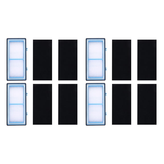 4 HEPA + 8 Carbon Booster Filters for AER1 Type Total Air Filter, Purifier Filter Series