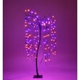 thumbnail image 1 of 4' Halloween Willow Tree Purple and Orange LEDs, 1 of 1