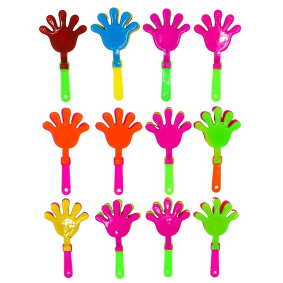 4" Hand Clappers - Assorted Colors (Dozen)