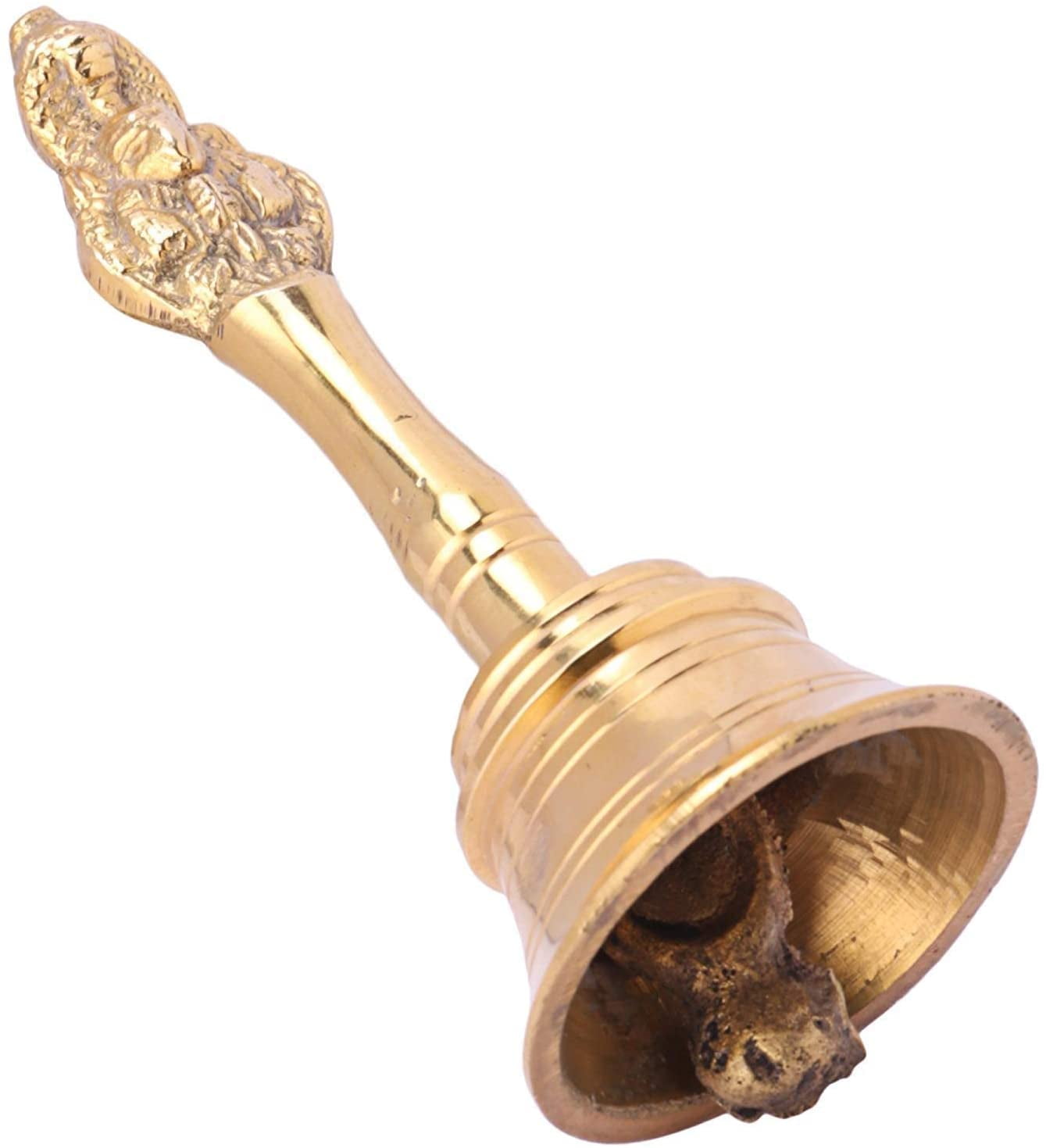 4 Hand Held Service Bell - Polished Brass by RedSkyTrader