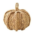 thumbnail image 1 of 4" Handwoven Natural Straw-woven Pumpkin Decor, Rustic Fall Table Centerpiece, Harvest Festival Autumn Home Decoration, Eco-Friendly Seasonal Ornament for Living Room, Kitchen, Office Display, 1 of 3