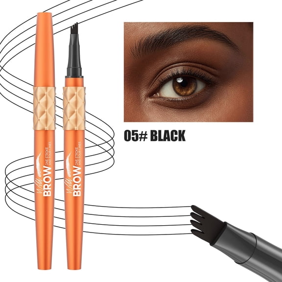 4-Head Split Eyebrow Pencil,Waterproof Long-Lasting Micro Fork Eyebrow Pencil,2026 Upgraded 4-Tip Microblading Suitable for Daily Makeup,Travel,Work,Parties