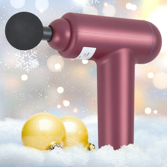 4 Heads 6 Speed Massage Gun Percussion Deep Tissue Muscle Vibrating Relaxing Red