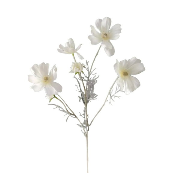 4 Heads Artificial Flowers Outdoor Faux Wildflowers Bouquet for Home Indoor Porch Window Wedding Table Centerpieces Vase Decoration, Soft And Durable Fabric Plastic Material, , Artificial Flower*1