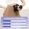 thumbnail image 1 of 4 Heads Deep Tissue Massager, Handheld Percussion Muscle Massager For Shoulder And Back, Cordless Body Massager With Reverse Thrust Function (Black), 1 of 9