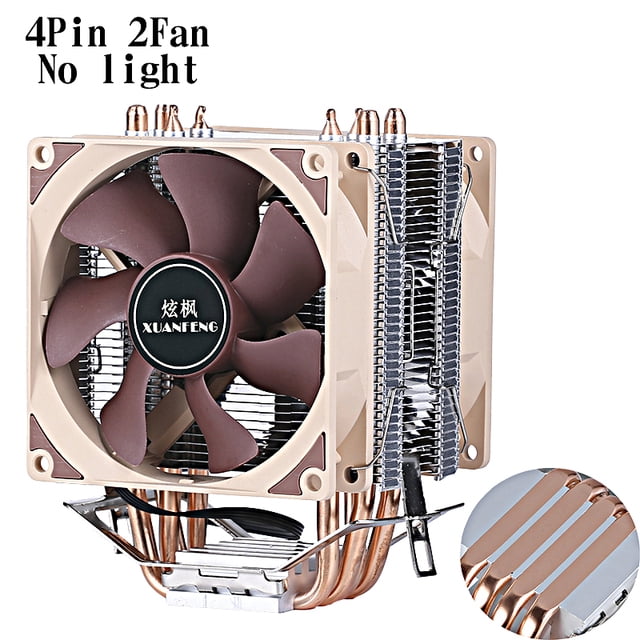4 Heat Pipe PC Air-cooled Radiator CPU Cooling Fan Efficient Cooler Suitable For Installing LGA775 115x 1200 1700 1366 1356 AMD
