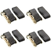 4 Heavy Duty 2 Inch Ratchet Tie-Down Straps