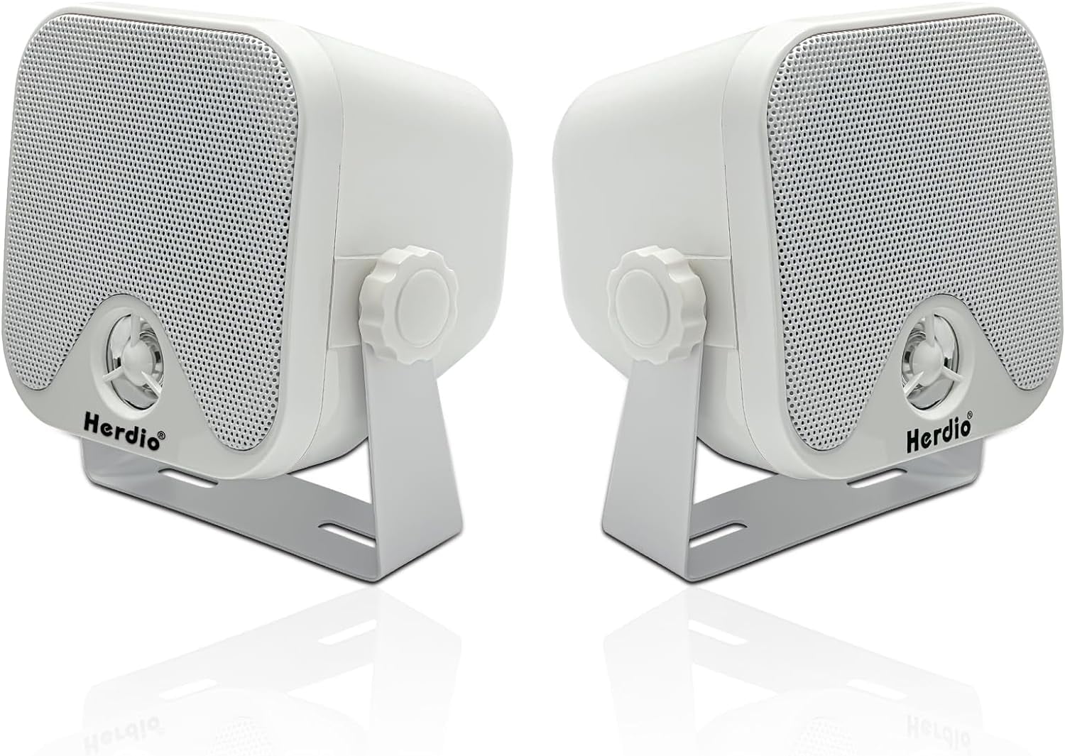 4" Heavy Duty Waterproof Boat Marine Box Outdoor Speakers Surface Mounted for Skid Steer ATV UTV