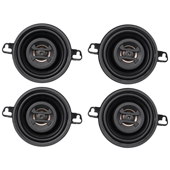 Hifonics ZS35CX Zeus 3.5 Inch 250W 2-Way Coaxial Car Speakers 500 Watts Power Black, 2 Pairs