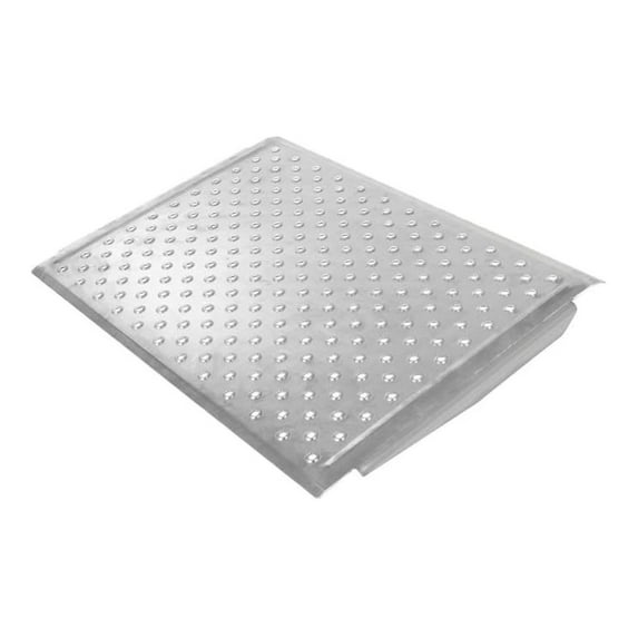 4" High Aluminum Threshold Ramp, Punch Plate Surface, 24" L x 32" W