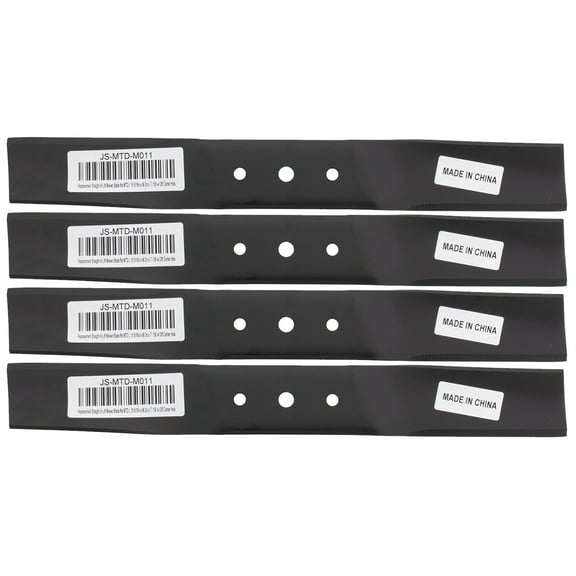 4 High Lift Mower Blades for MTD Lawnflite 395 397 742-0118 942-0118 30" Deck