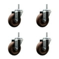 thumbnail image 1 of 4 High Temp Glass Filled Nylon Wheel Swivel 5/8 Inch Threaded Stem Caster Set, 1 of 2