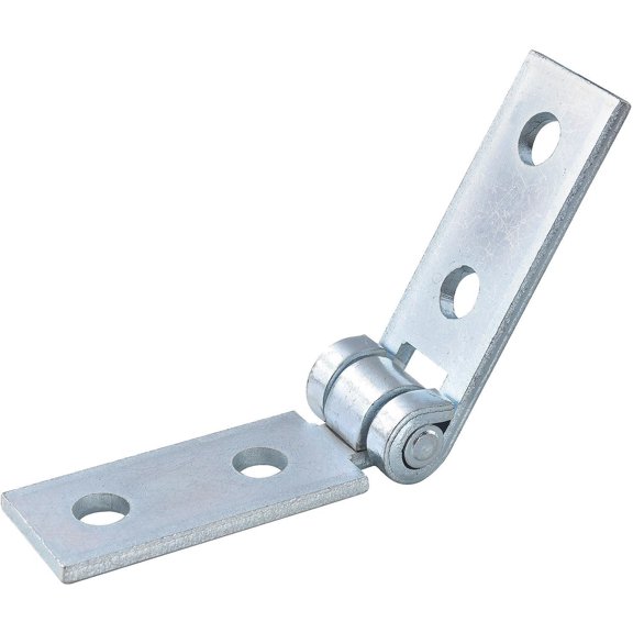 4 Hole Adjustable Hinge, Electro-Galvanized Zinc, 8-1/4"L x 1-5/8"W, Lot of 2