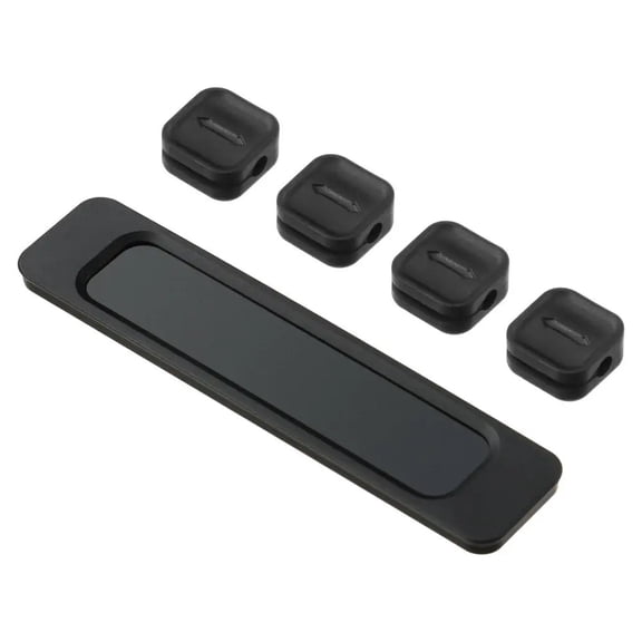 4 Hole Cable Organizer Magnetic Cable Management USB Cables Holder Silicone Flexible Desktop Clips for Mouse Wire Organizer