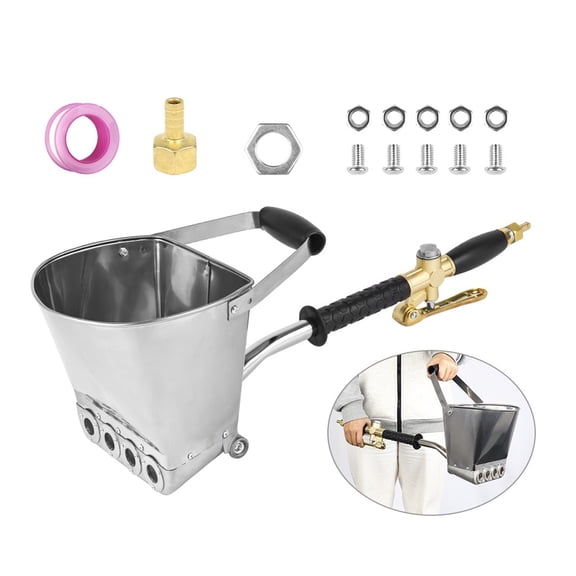 4 Hole Cement Spray Gun, Home Cement Mortar Spraying Machine, Portable Pneumatic Tool Sand Gun Machine Mortar Grouting Machine ,Easy to Use
