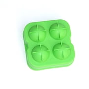 4-Hole Ice Puck Mold Set - Round Spherical Ice Tray for Perfect Ice Pucks