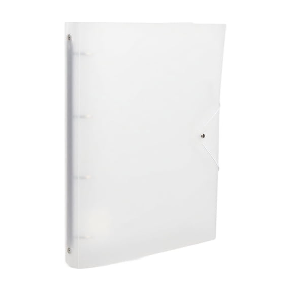 4 Hole Metal Loose Leaf Binder, Eco Friendly A4 Document Organizer For Office Business File Storage (White)