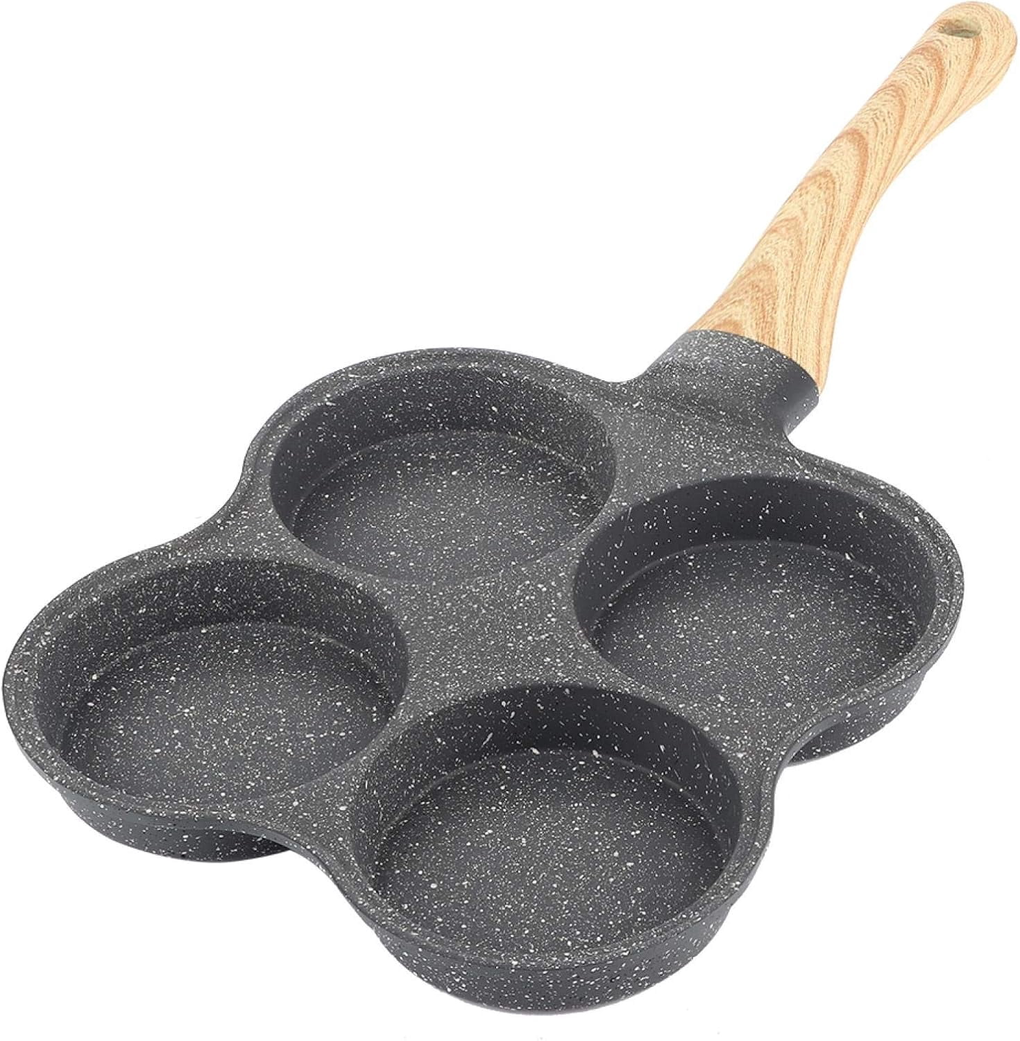 4 Hole Multi Egg Frying Pan Non Stick Omelet Burger Pancake Maker Gas Induction Cooker