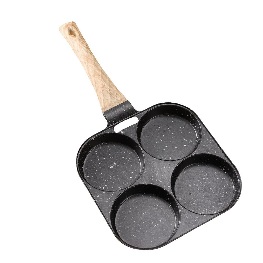 4 Hole Omelet Pan Burger Egg Pancake Maker Bakelite 2024A Frying Pan F4F3
