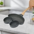 thumbnail image 1 of 4-Hole Omelette Pan, Nonstick Breakfast Maker for Eggs, Pancakes, Dumplings & Burgers, Heart Shaped Cavities, Rivet-Free Aluminum, Even Heating, Gas/Induction Cooktop Compatible, 1 of 6