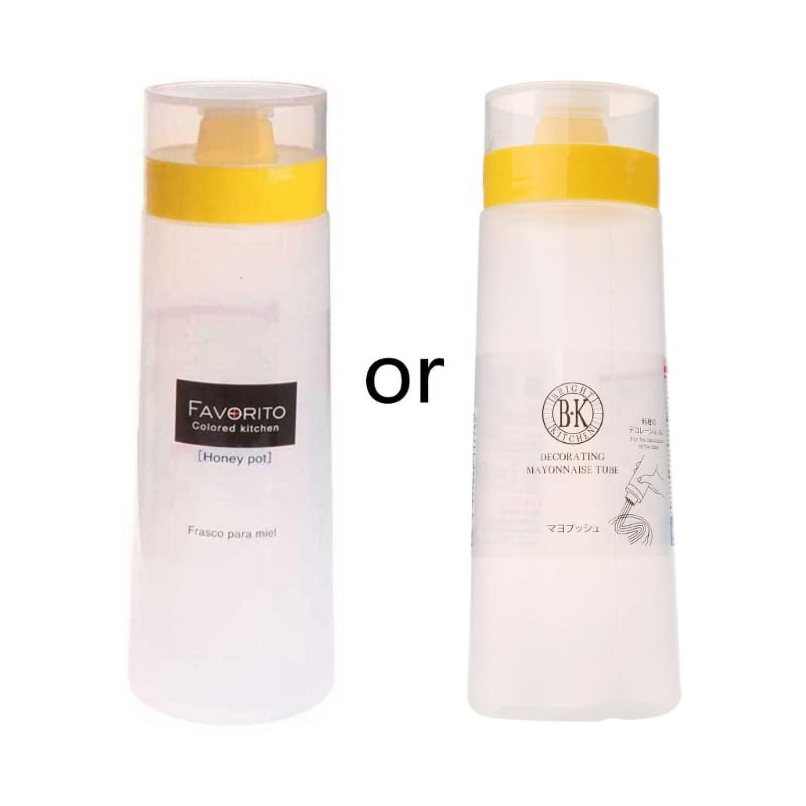 4Hole Plastic Salad Dressing Squeeze Bottle Condiment Dispenser