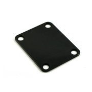 4-Hole Steel Neckplate For Guitar Or Bass - BLACK