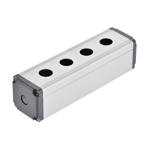4 Holes 16mm Aluminum Switch Button Station Boxes with a PG7 Cable Gland