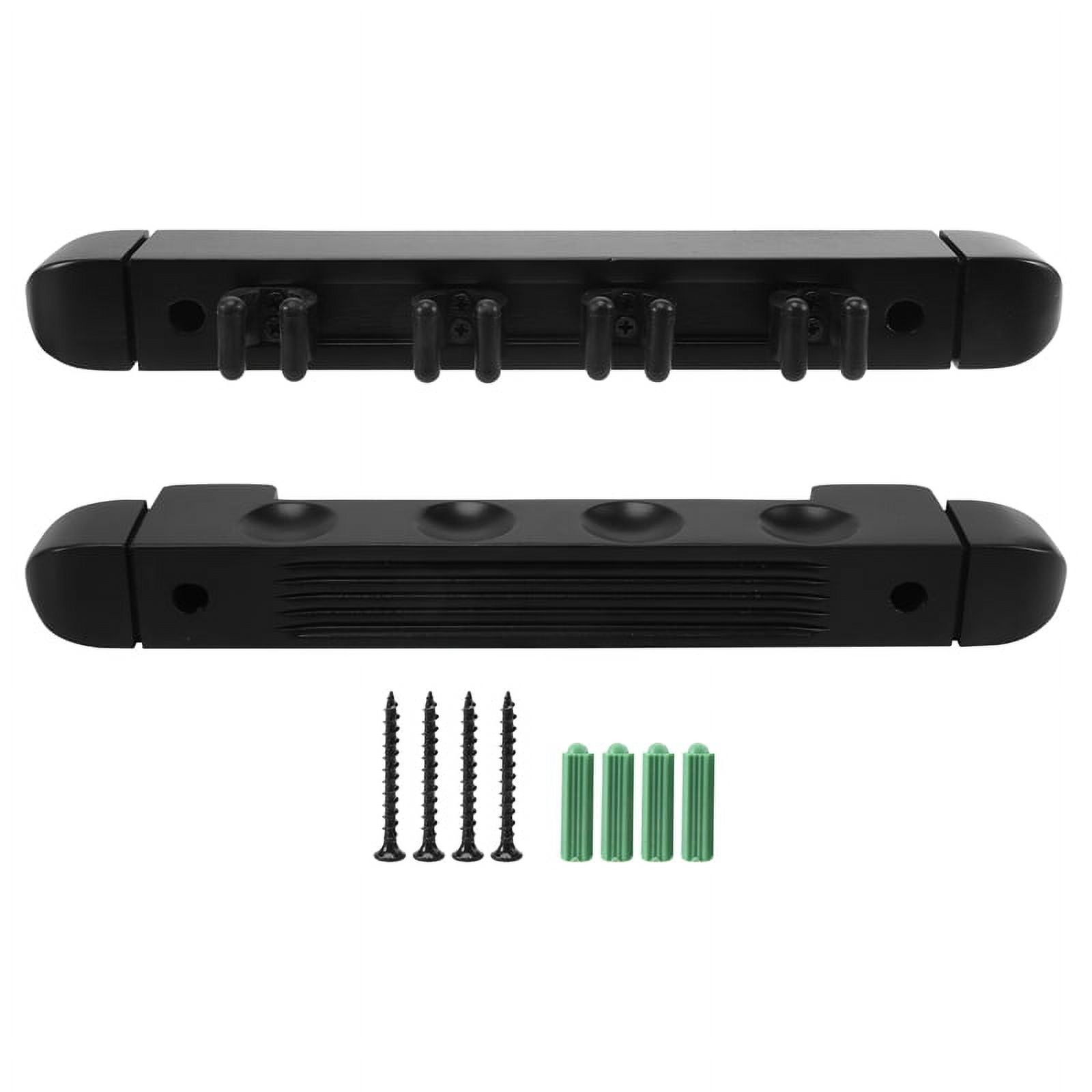 4 Holes Wall Mounted Hardwood Billiard Cue Rack Pool Cue Rack - Walmart.com