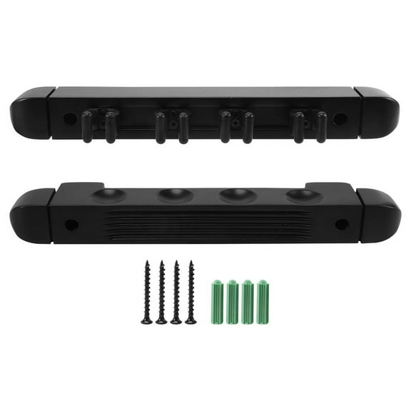 4 Holes Wall Mounted Hardwood Billiard Cue Rack Pool Cue Rack