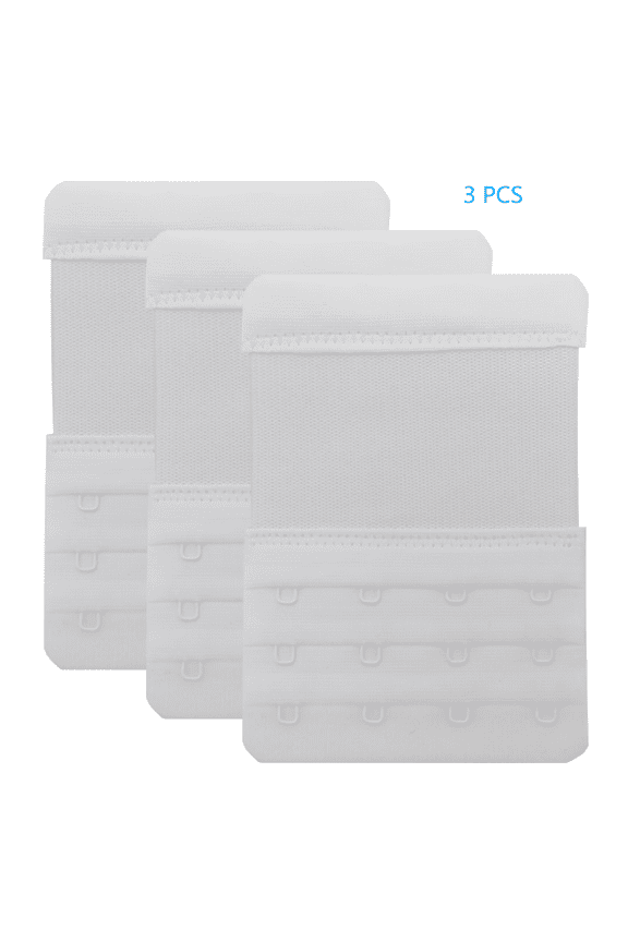 4-Hook Bra Extenders, Stretchy and Comfortable Bra Strap Extender(3 PACK)