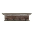 thumbnail image 1 of Home Wall Decorative Antique Brass Hardware 4 Hook Coat Rack - Brown, 1 of 7