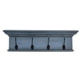 thumbnail image 1 of NovaSolo Halifax Mahogany Wood 4 Hook Coat Rack in Blue Black Antique, 1 of 9