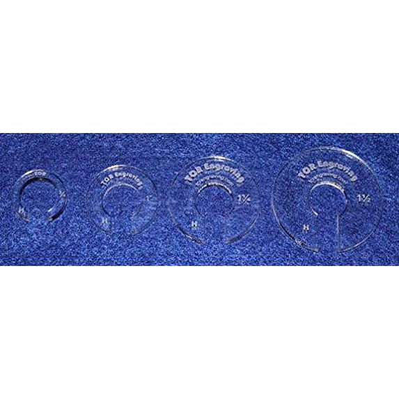 4 Hopper Foot Offsets for 1/2" Foot - Thin 1/8" Version Template - Quilting