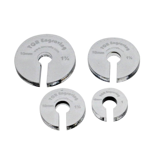 4 Hopper Foot Offsets for 10mm" Foot - Template - Quilting