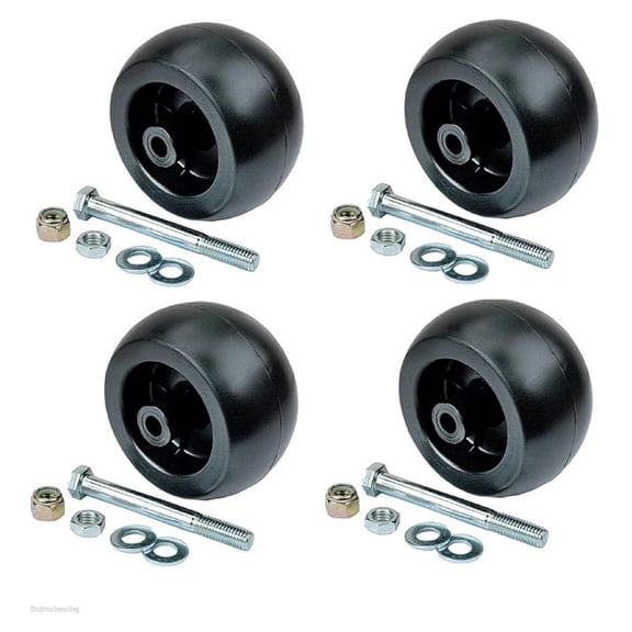 (4) Hustler Mower Deck Wheel - SD, Super Z, Hustler Sport, FasTrak SD
