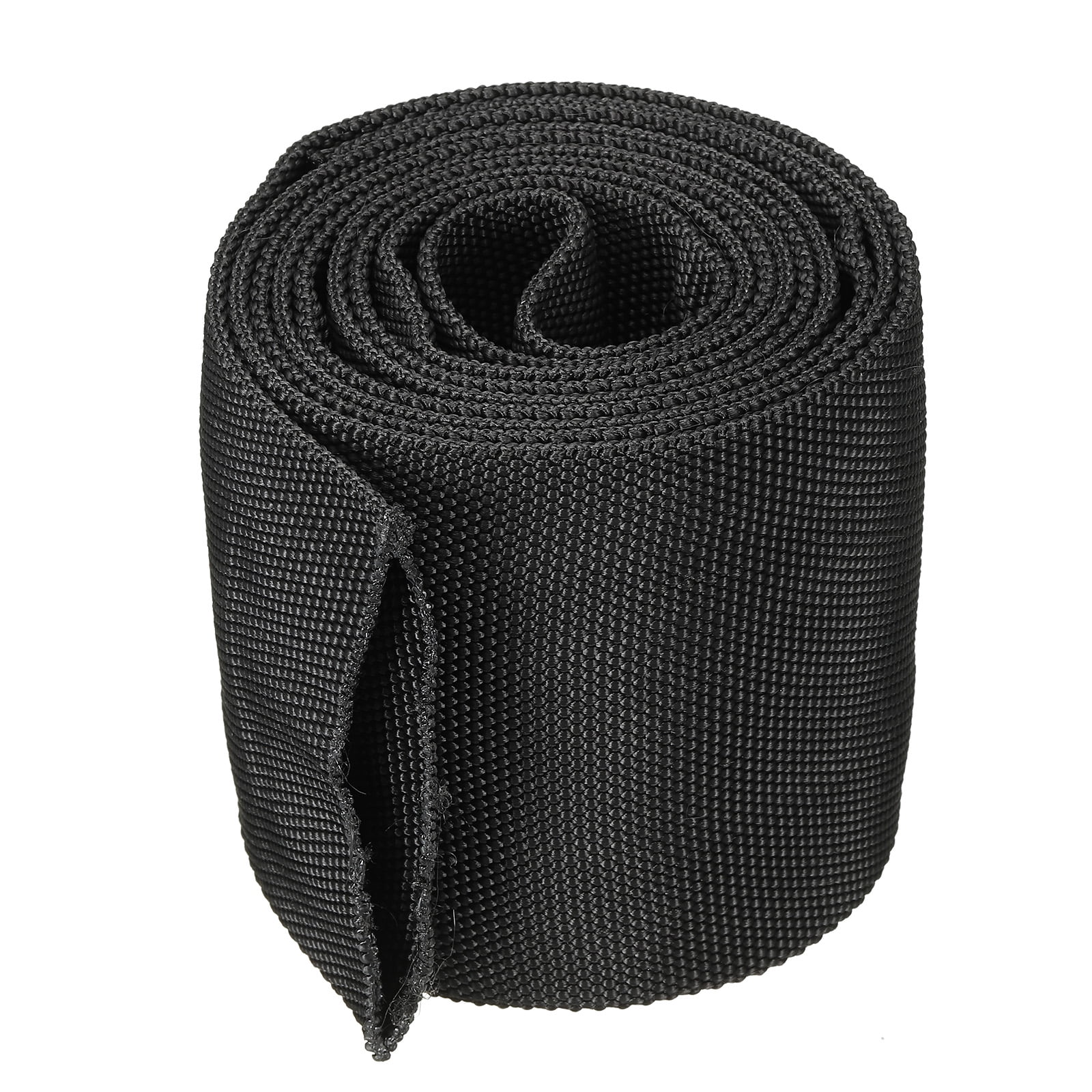 Uxcell 4 inch ID 3.3ft Nylon Protective Hose Sleeve, Cable Cover Sheath Protection, Black, Size: 4x3.3