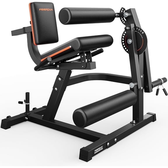 FED Fitness 4 IN 1 Leg Extension Curl Machine - Adjustable Leg Curl Machine with 700lbs Capacity (Black)