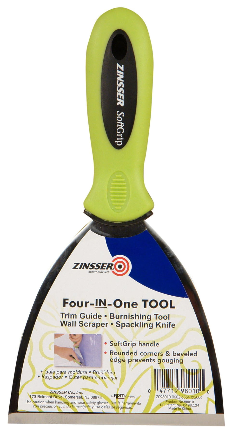 4-IN-1 Zinsser 98010 Wallcovering Tool 4-IN-1 Wallpaper Trim Tool