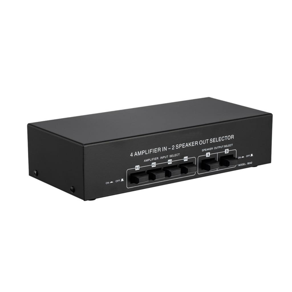 4-IN-2-OUT Passive Balanced/RCA Stereo Converter Audio Selector ...