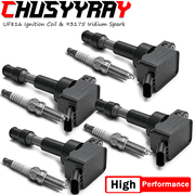 4 Ignition Coil and Iridium Spark Plugs packs UF816 for Hyundai Kona 2.0L L4 2018-2021
