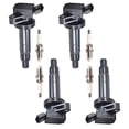 thumbnail image 1 of 4 Ignition Coils and 4 Iridium Spark Plugs Compatible with 99-08 Toyota Corolla Celica Matrix Replacement for UF247 Fits select: 2006 TOYOTA COROLLA CE/LE, 2007-2008 TOYOTA COROLLA CE/LE/S, 1 of 5